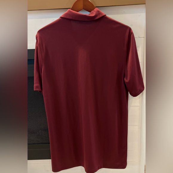 Nike Dri-fit Men's Maroon Polo Shirt Large Tall Like New 1158 - Picture 2 of 3